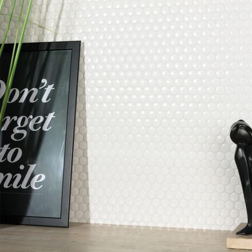 Penny White Matt 31.5 x 29.1cm Mosaic Sheet