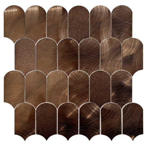 Mosaico Scale Copper 30.7x33.7cm Mosaic Sheet
