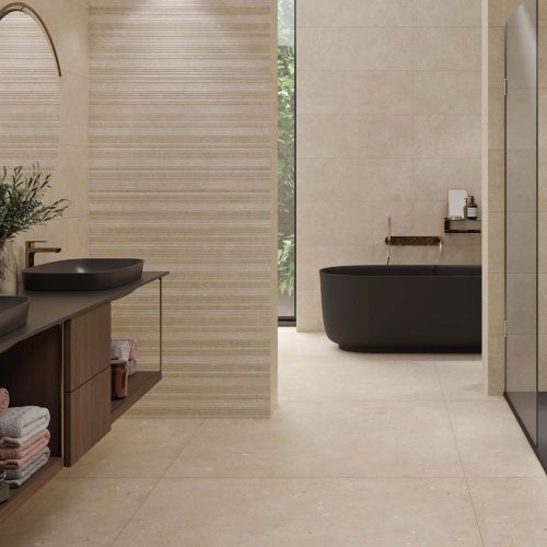 Glamstone Beige Matt 120 x 120cm Rectified Porcelain Tile - 1.44sqm perbox