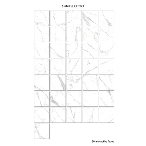 Satelite Gloss Rectified 60 x 60cm Porcelain Tile - 1.44sqm perbox