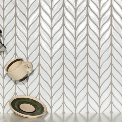 Victory White Gloss 27.5 x 21.96cm Mosaic Sheet