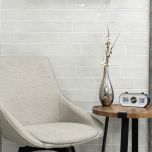 Gemstone Snow 7.5 x 30cm White Body Tile - 0.63sqm perbox (12045)