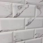 Metro Carrara Biselado Brillo 10 x 20cm Ceramic Tile - 1sqm perbox (3235)