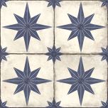 Star Blue Pattern 45 x 45cm Tile - 1.62sqm perbox (12122)