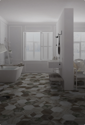 Patterned tiles bathroom images